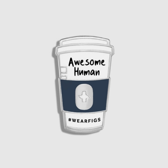 FIGS V COTERIE COFFEE CUP ENAMEL PIN - Picture 1 of 2